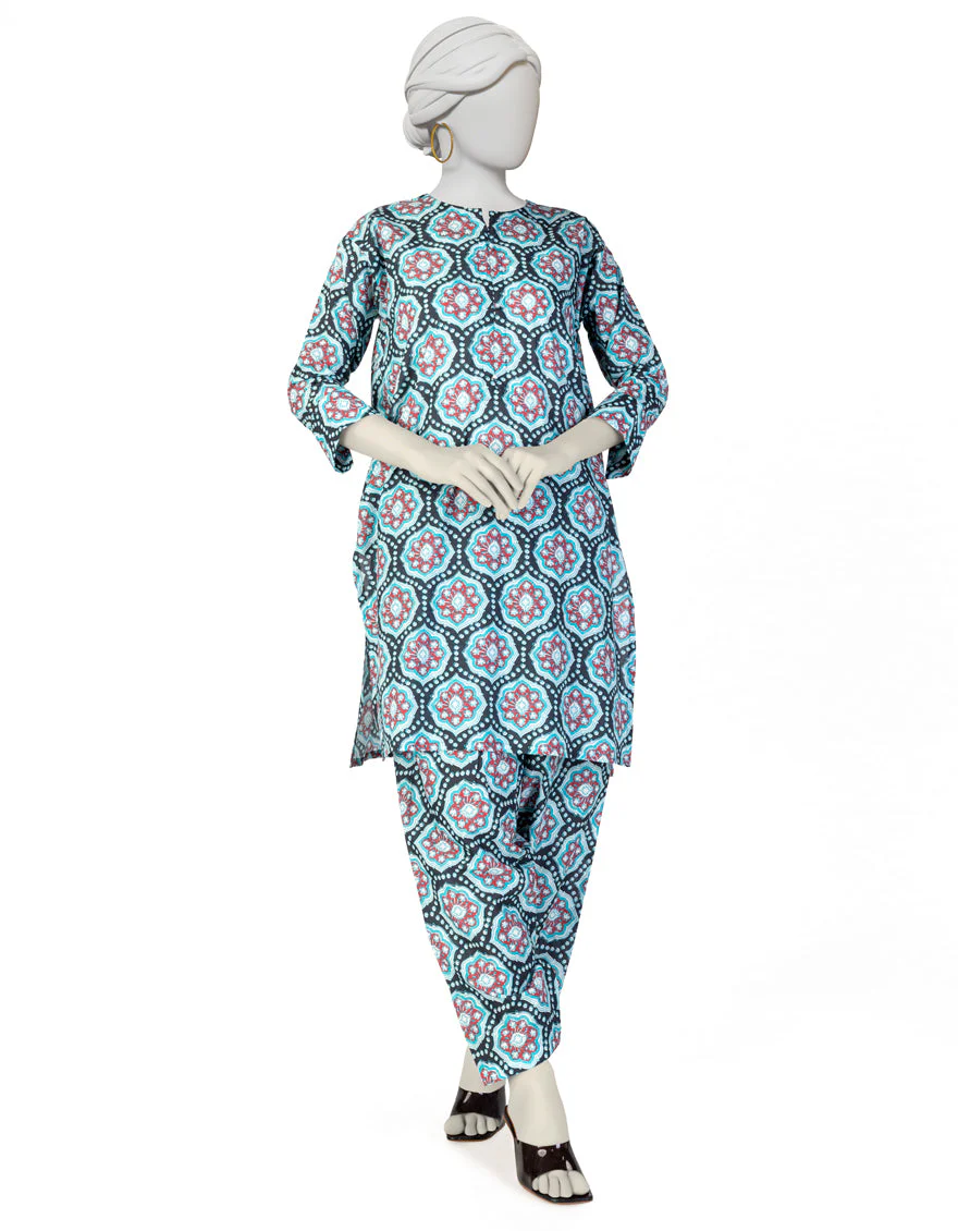 BLUE LAWN KURTI | JJLK-S-JSS-25-363 FB/ESSENTIALS-15
