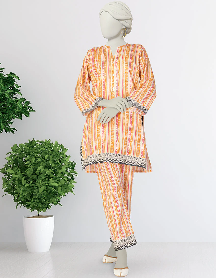 MULTICOLOR LAWN KURTI | JJLK-S-JSS-25-371 FB/ESSENTIALS-23