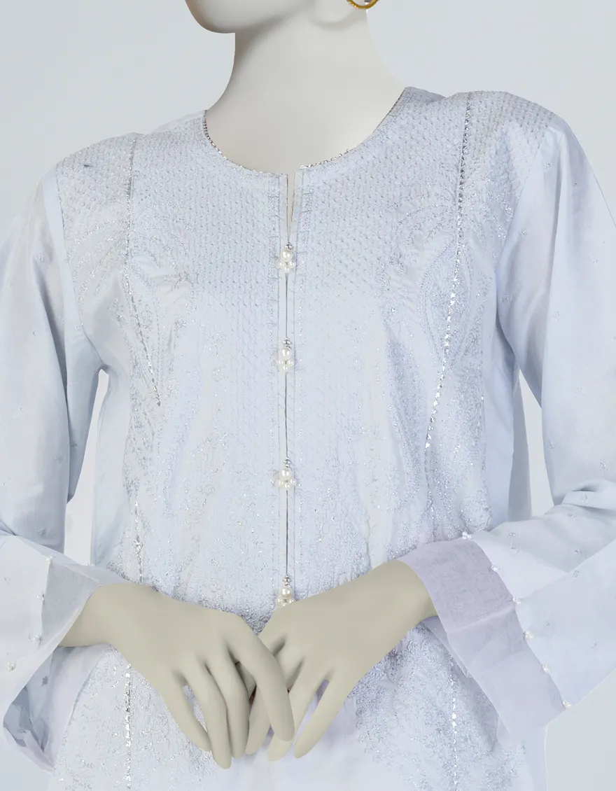 BLUE LAWN KURTI | JJLK-S-JSS-25-384 FB/JEWEL TONES-04 - Image 3