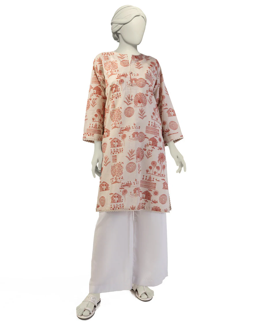 OFF WHITE LAWN KURTI | JJLK-S-JSS-25-391 FB/TRIBAL TREASURES-03