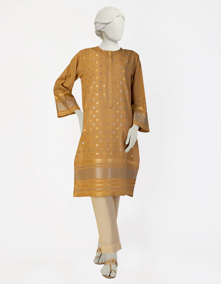 MUSTARD JACQUARD KURTI | JJLK-S-JSS-25-403 FB/ROYAL-05