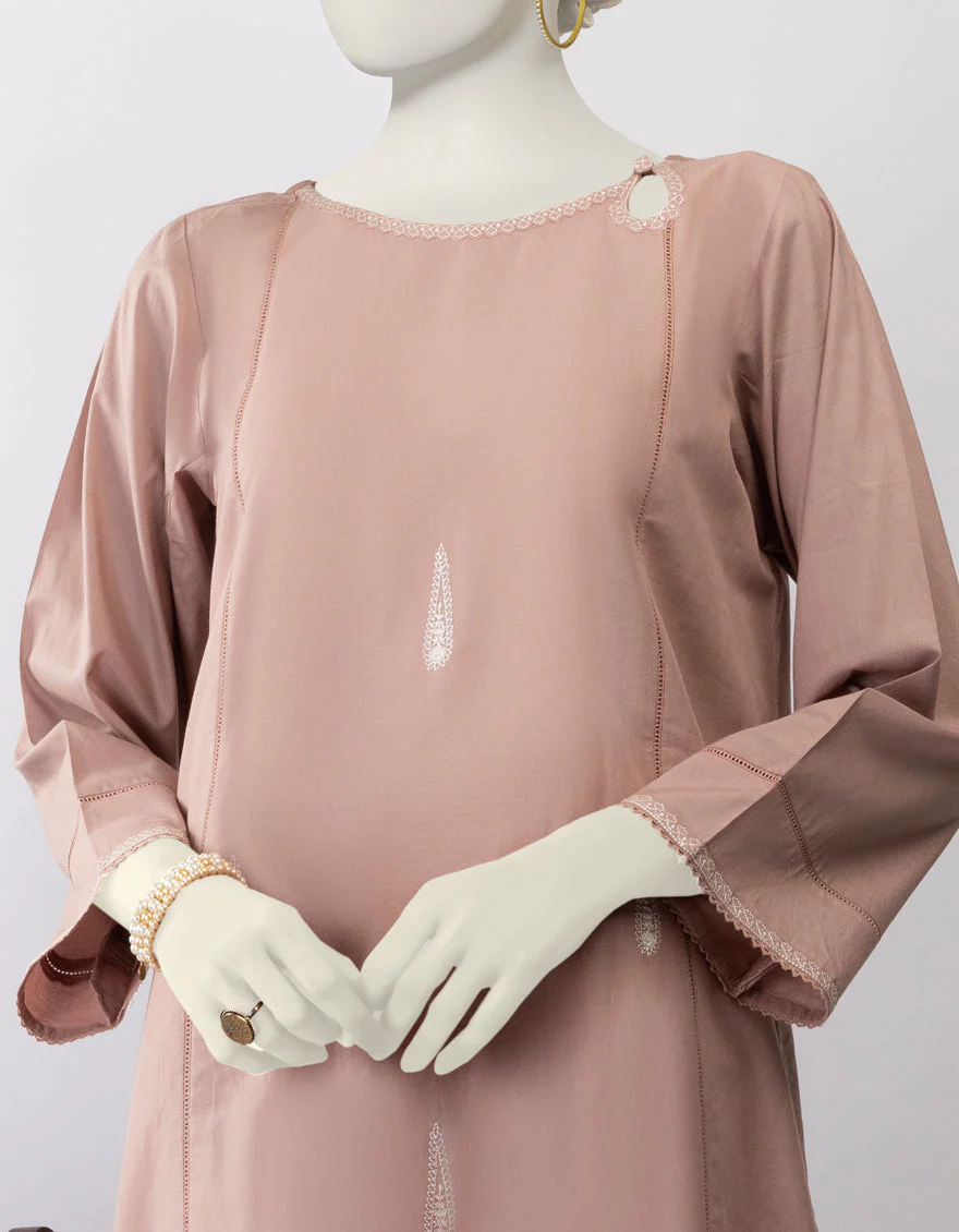 PEACH LAWN KURTI | JJLK-S-JSS-25-439 FB/KASHMIR-1 - Image 3