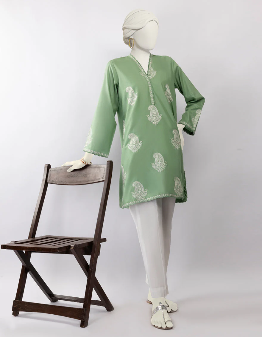 GREEN LAWN KURTI | JJLK-S-JSS-25-440 FB/KASHMIR-2