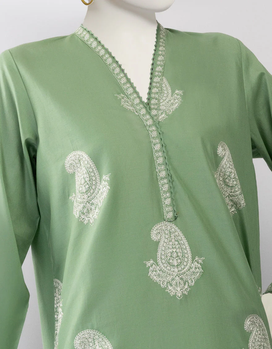 GREEN LAWN KURTI | JJLK-S-JSS-25-440 FB/KASHMIR-2 - Image 3