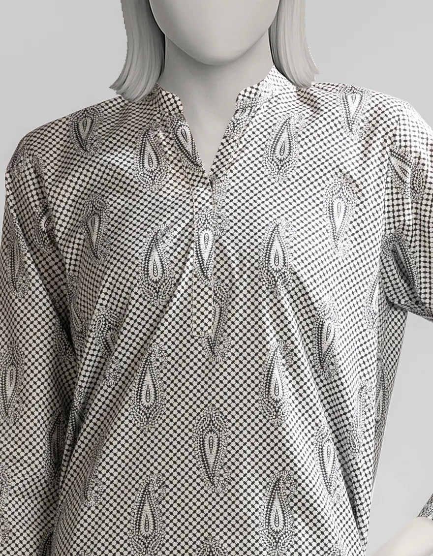 WHITE DYED KURTI | JJLK-S-JSS-25-500 FB/ESSENTIAL-60 - Image 3