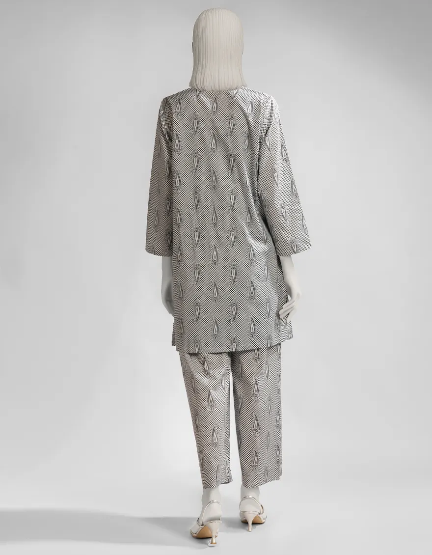 WHITE DYED KURTI | JJLK-S-JSS-25-500 FB/ESSENTIAL-60 - Image 4
