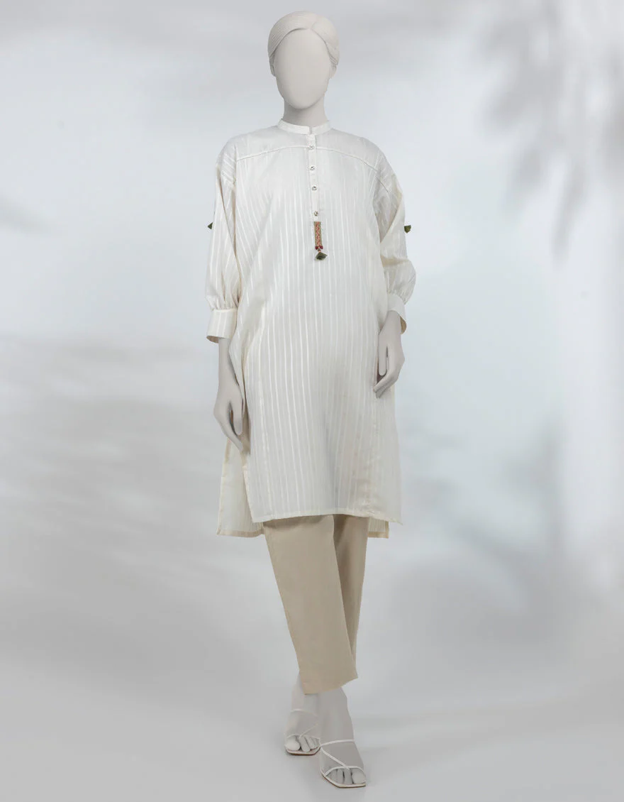 BEIGE DOBBY KURTI | JJLK-S-JSS-25-519 FB/ORNATE THREADS-05