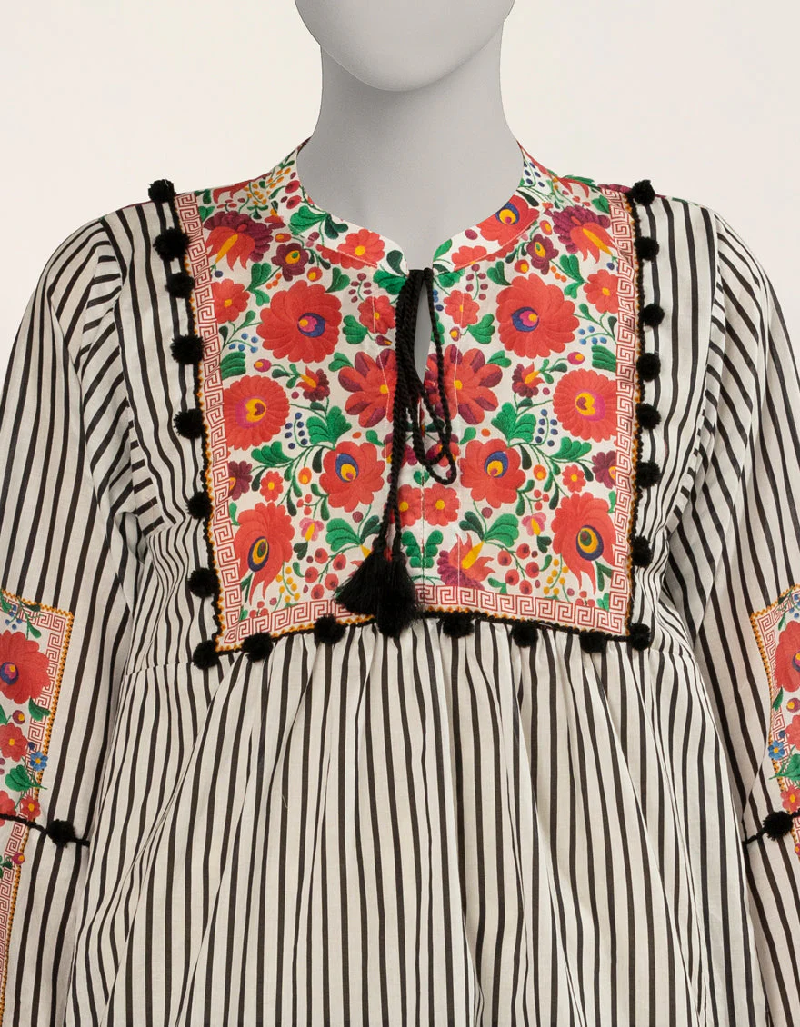WHITE LAWN KURTI | JJLK-S-JSS-25-527 FB/POLISH-2 - Image 5