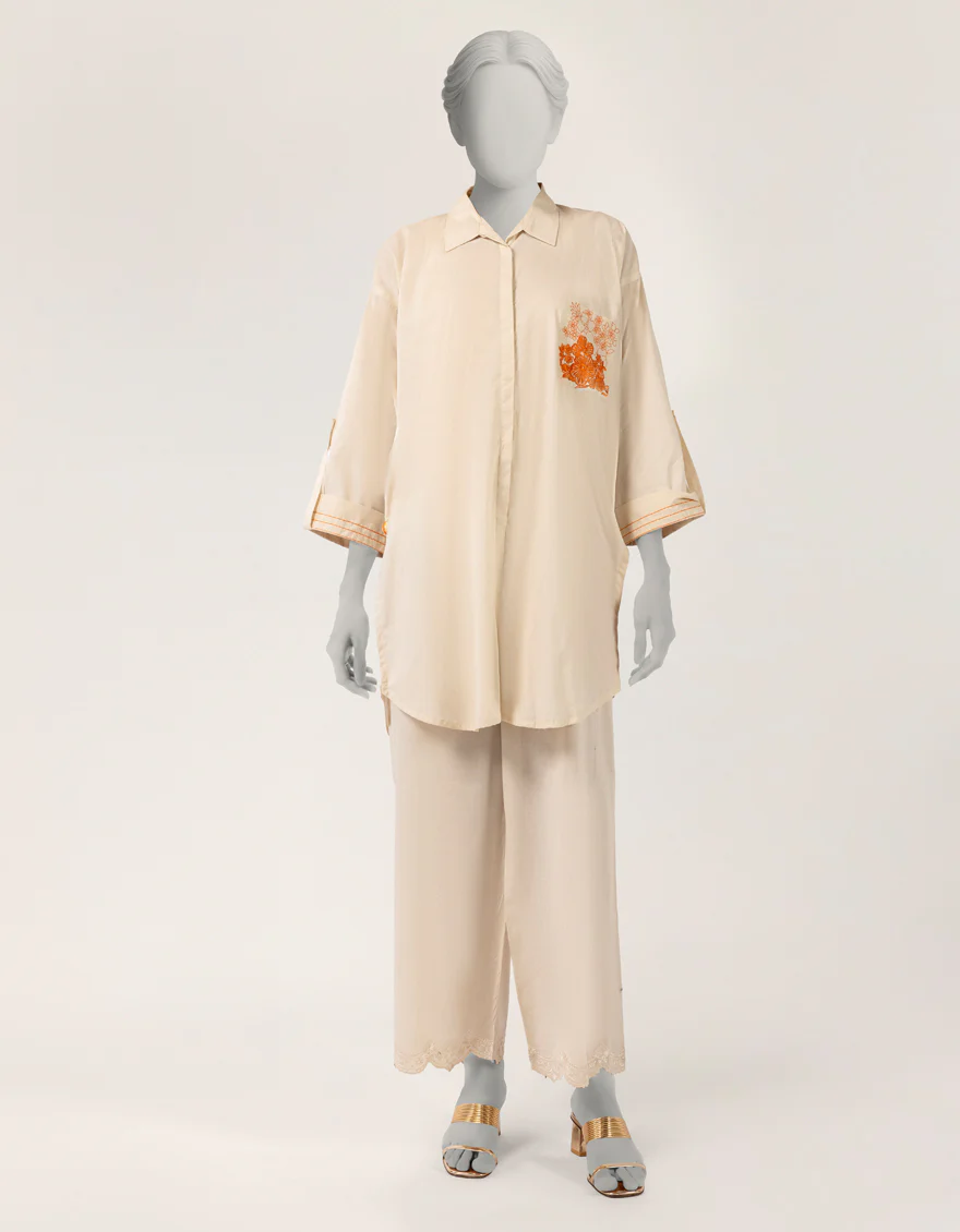 OFF WHITE DOBBY KURTI | JJLK-S-JSS-26-539 FB/ECO-CONCIOUS-GEN-03
