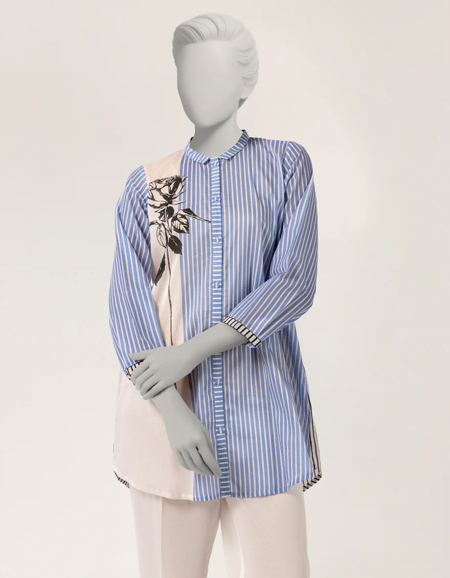 BLUE LAWN KURTI | JJLK-S-JSS-26-542 FB/FEARLESS GEN Z-01 - Image 2