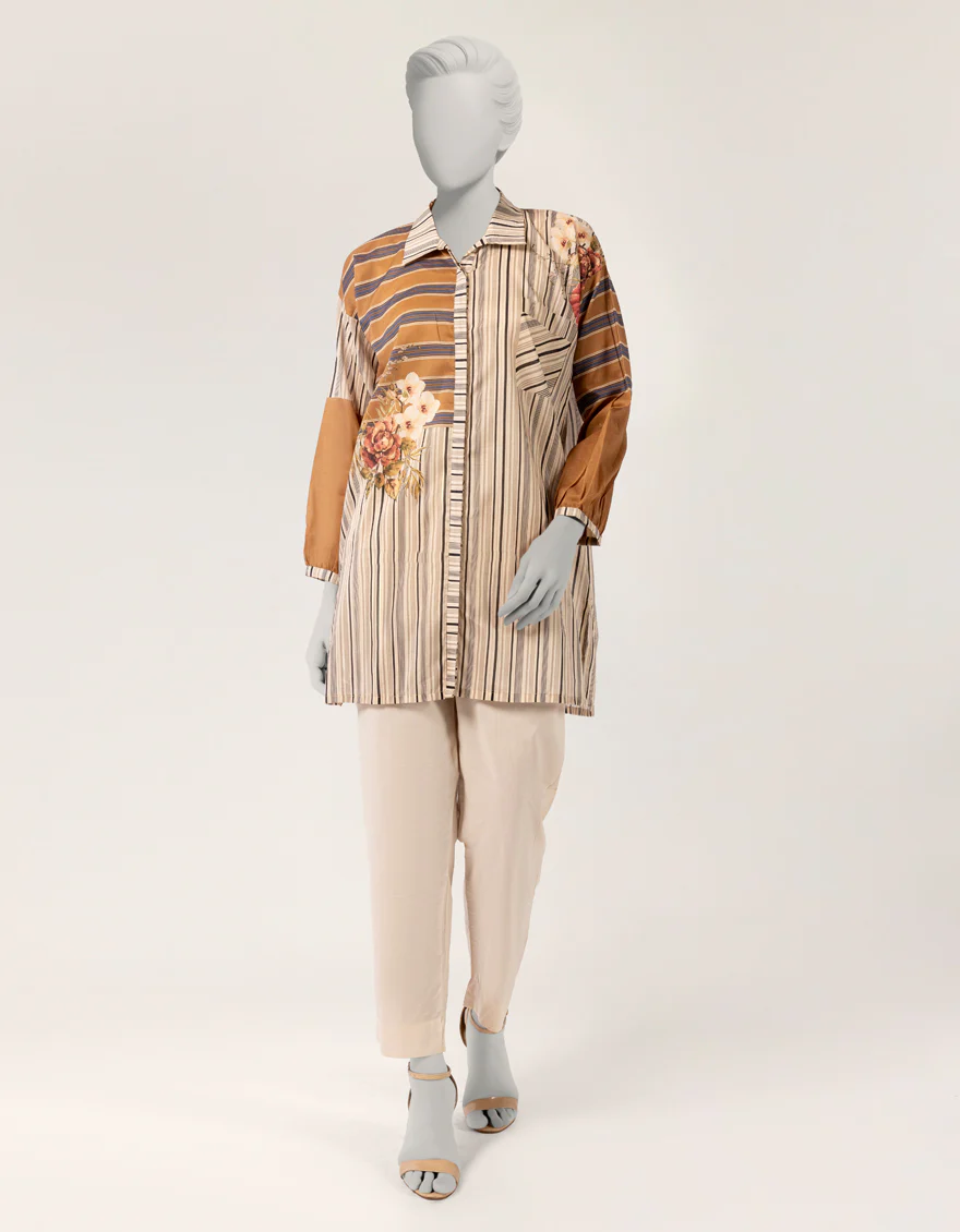 BEIGE LAWN KURTI | JJLK-S-JSS-26-543 FB/FEARLESS GEN Z-02
