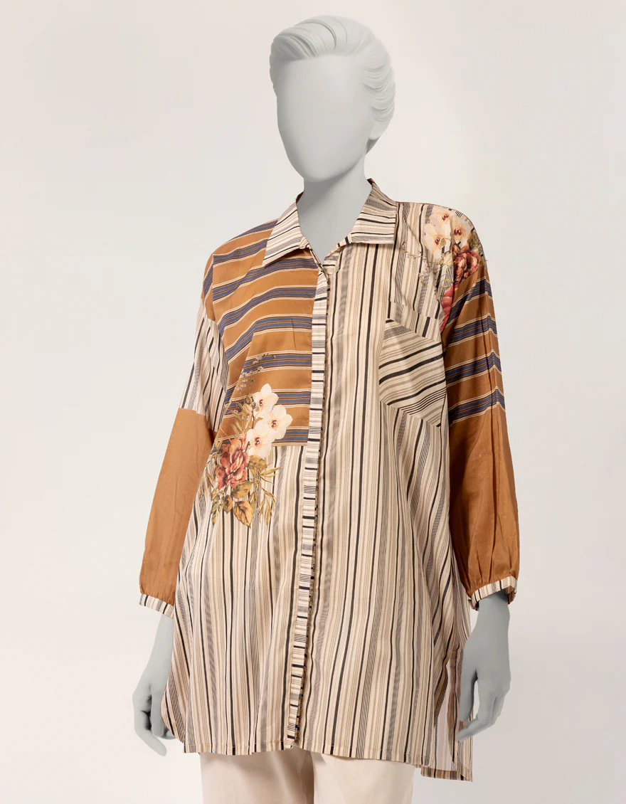 BEIGE LAWN KURTI | JJLK-S-JSS-26-543 FB/FEARLESS GEN Z-02 - Image 2