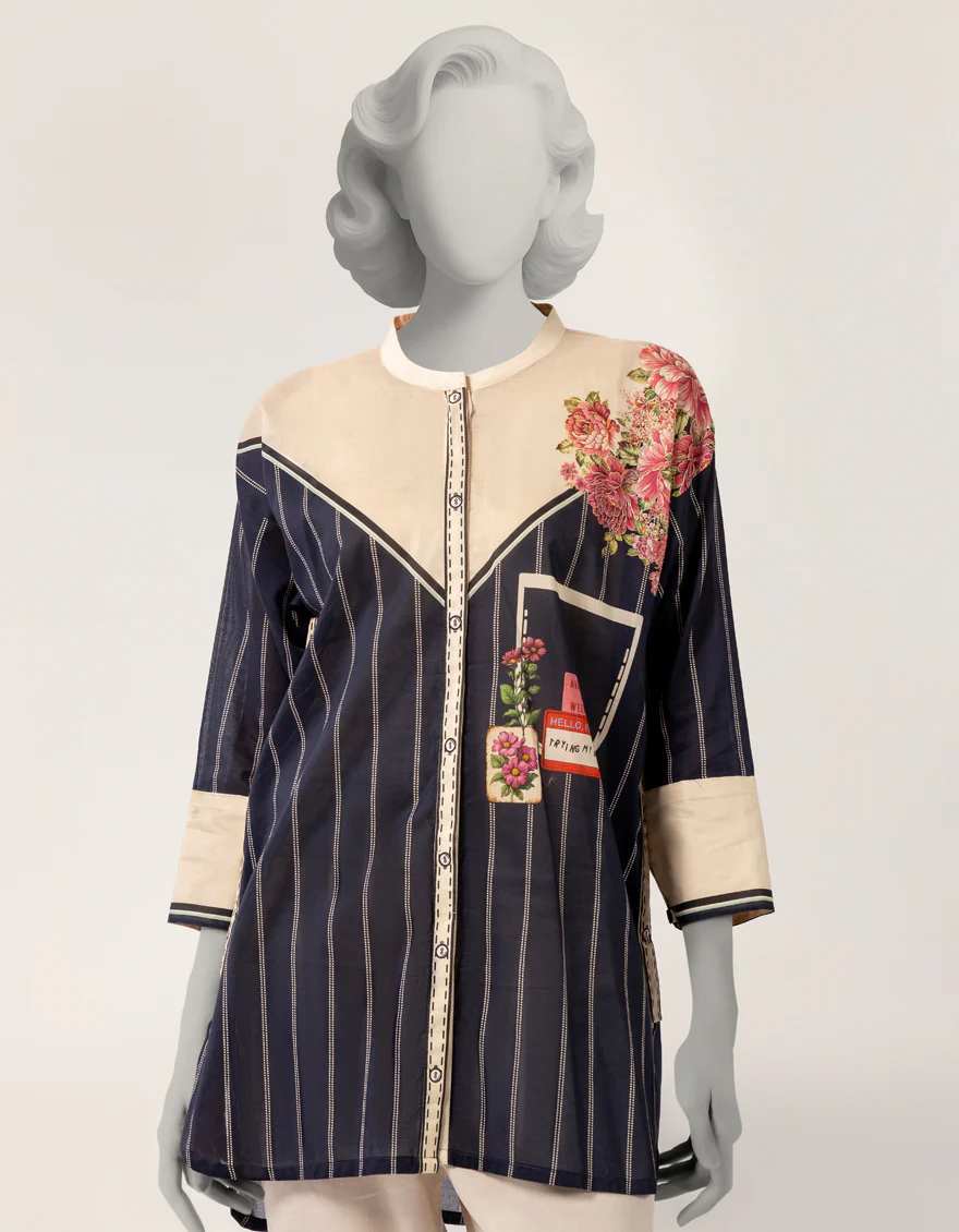BLUE LAWN KURTI | JJLK-S-JSS-26-544 FB/FEARLESS GEN Z-03 - Image 2