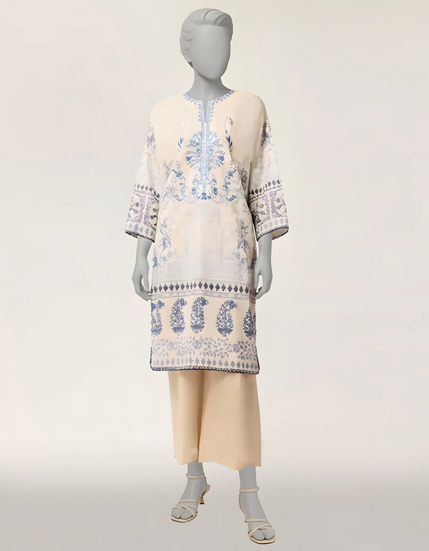 INDIGO LAWN KURTI | JJLK-S-JSS-26-600 FB/ASSORTMENT-12