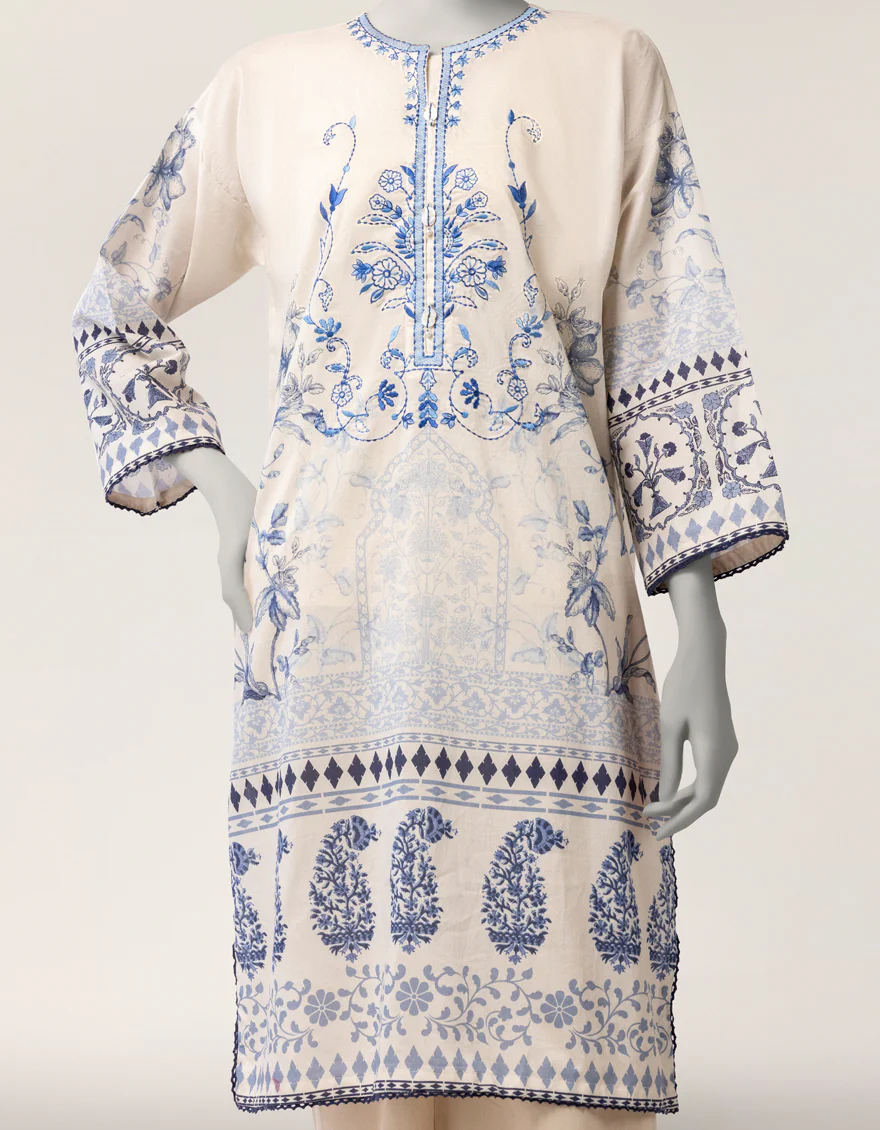 INDIGO LAWN KURTI | JJLK-S-JSS-26-600 FB/ASSORTMENT-12 - Image 3