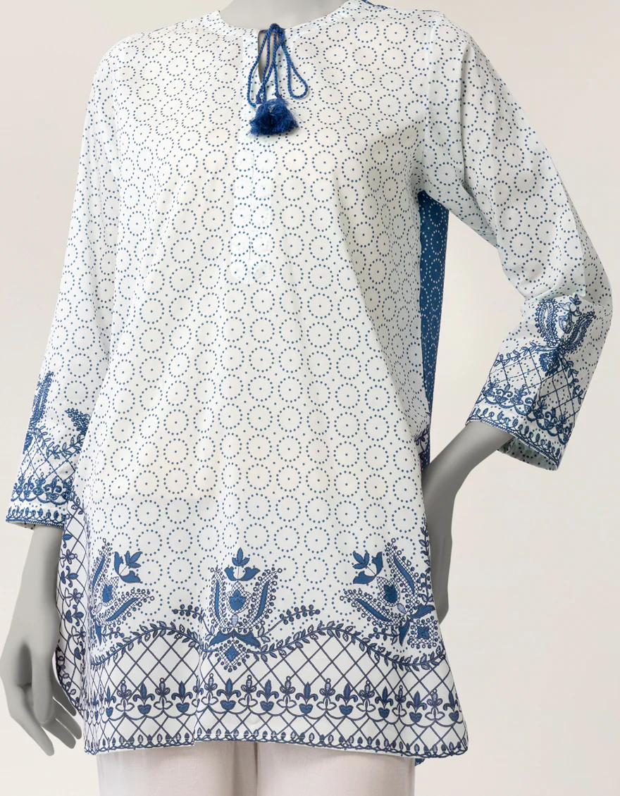 WHITE LAWN KURTI | JJLK-S-JSS-26-601 FB/ASSORTMENT-13 - Image 3