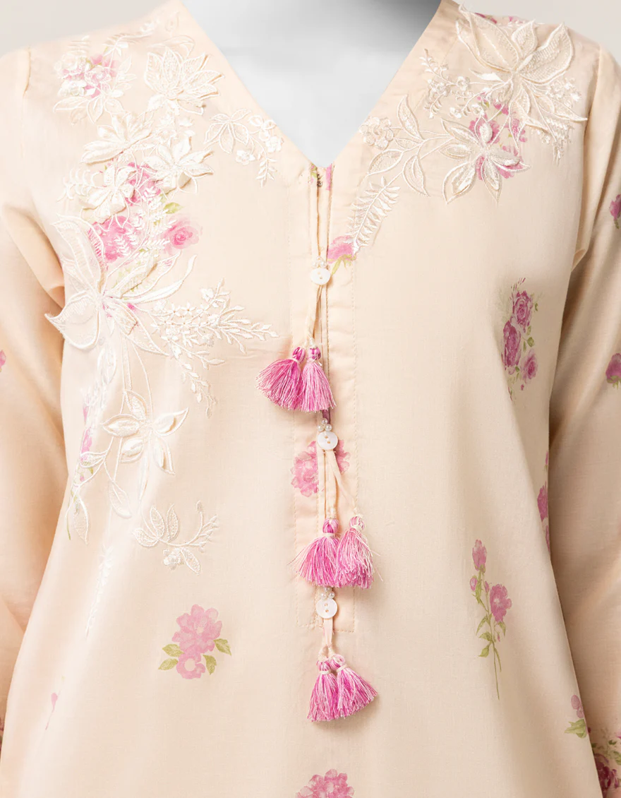 BEIGE LAWN KURTI | JJLK-S-JSS-26-602 FB/ASSORTMENT-14 - Image 5