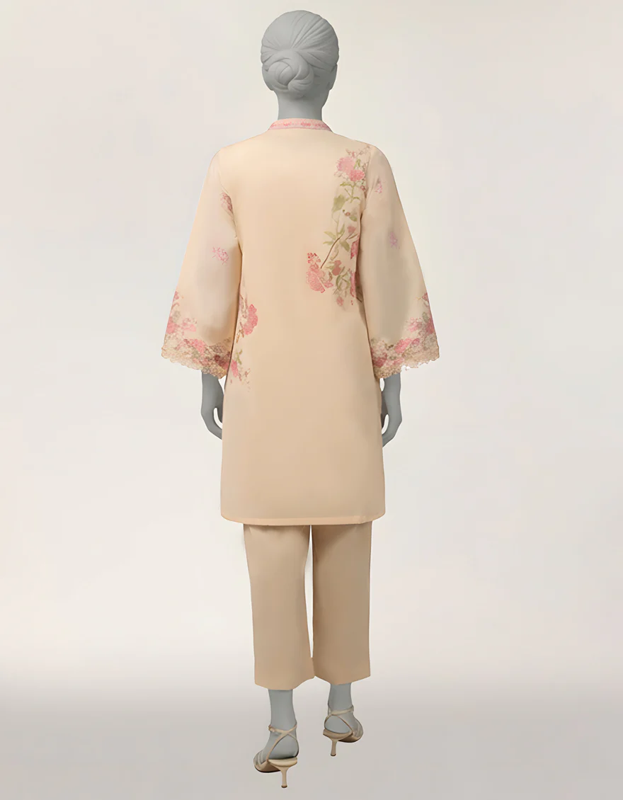 BEIGE LAWN KURTI | JJLK-S-JSS-26-603 FB/ASSORTMENT-15 - Image 2