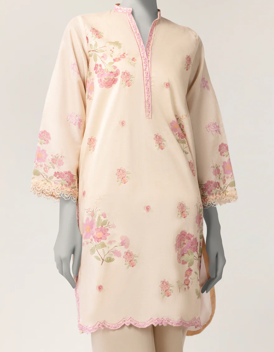 BEIGE LAWN KURTI | JJLK-S-JSS-26-603 FB/ASSORTMENT-15 - Image 3