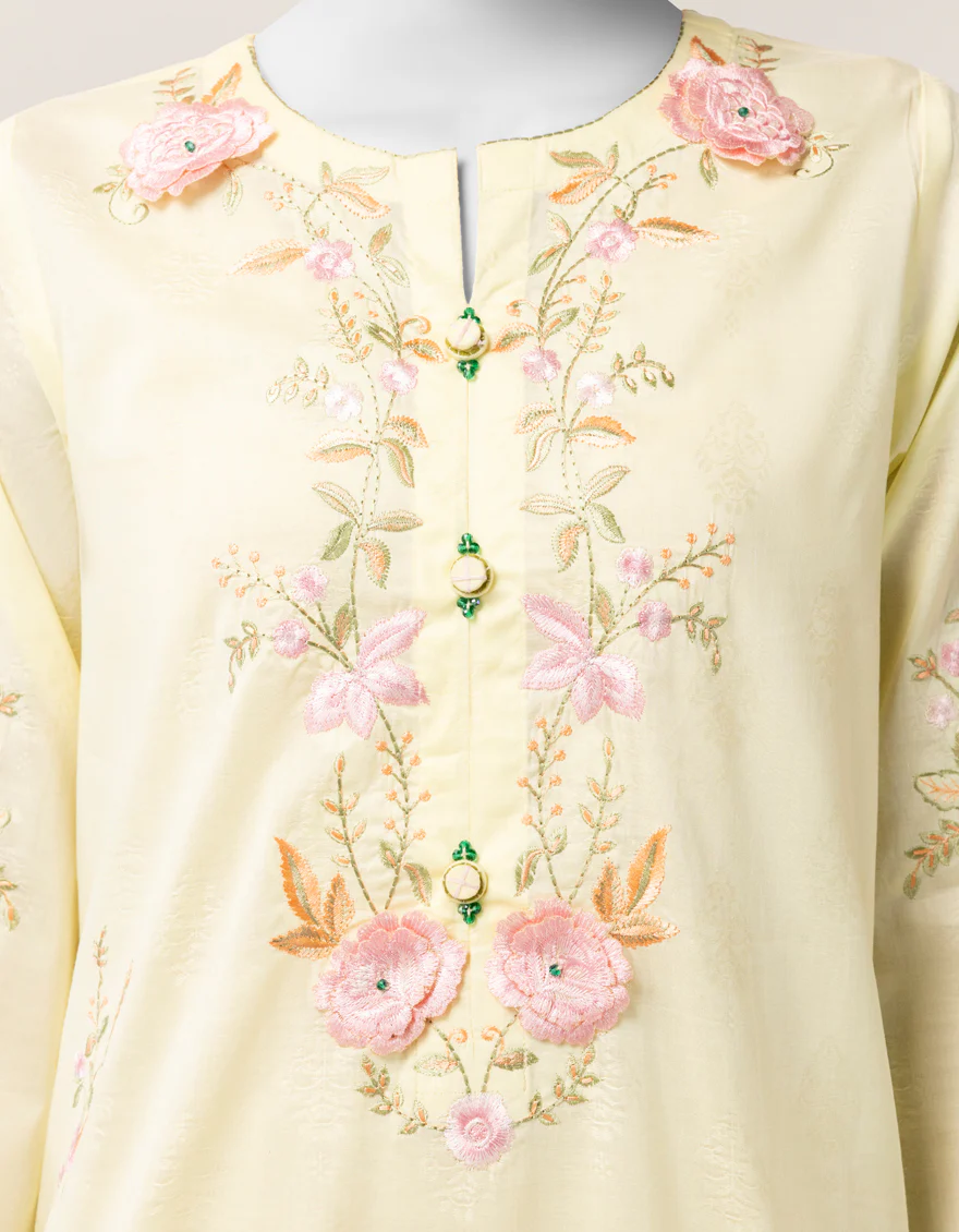 YELLOW DOBBY KURTI | JJLK-S-JSS-26-609 FB/ASSORTMENT-21 - Image 4