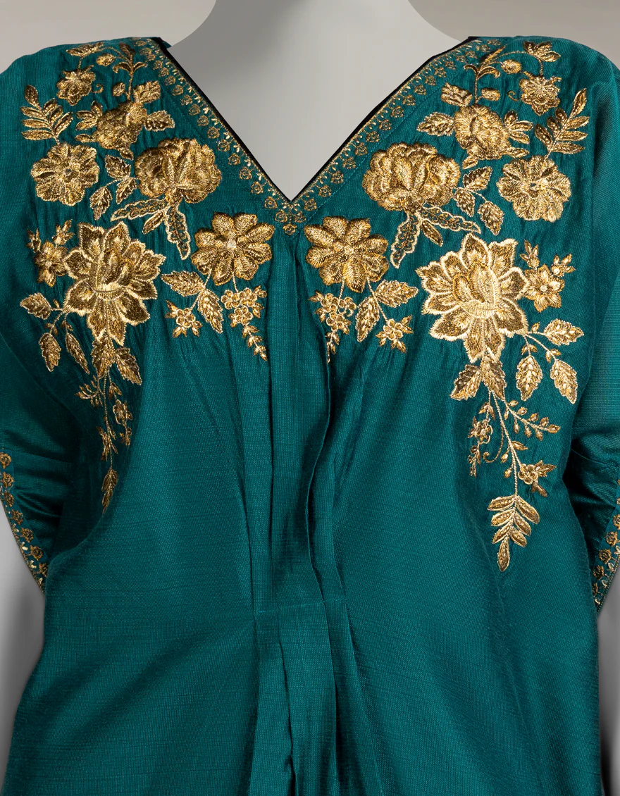 GREEN COTTON KURTI | JJLK-W-JFS-25-226 FB/ELFESYA-06 - Image 4
