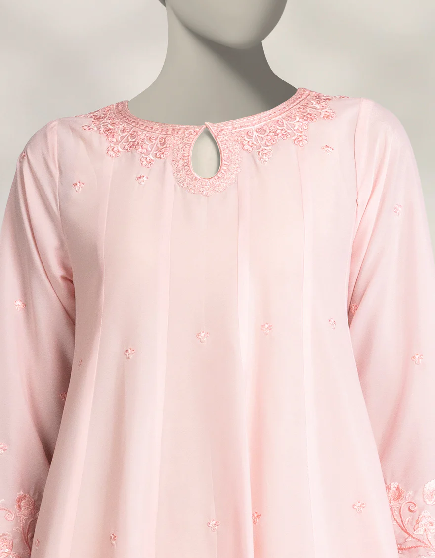 PINK SILK KURTI | JJLK-W-JFS-25-228 FB/BREEZE-2 - Image 3