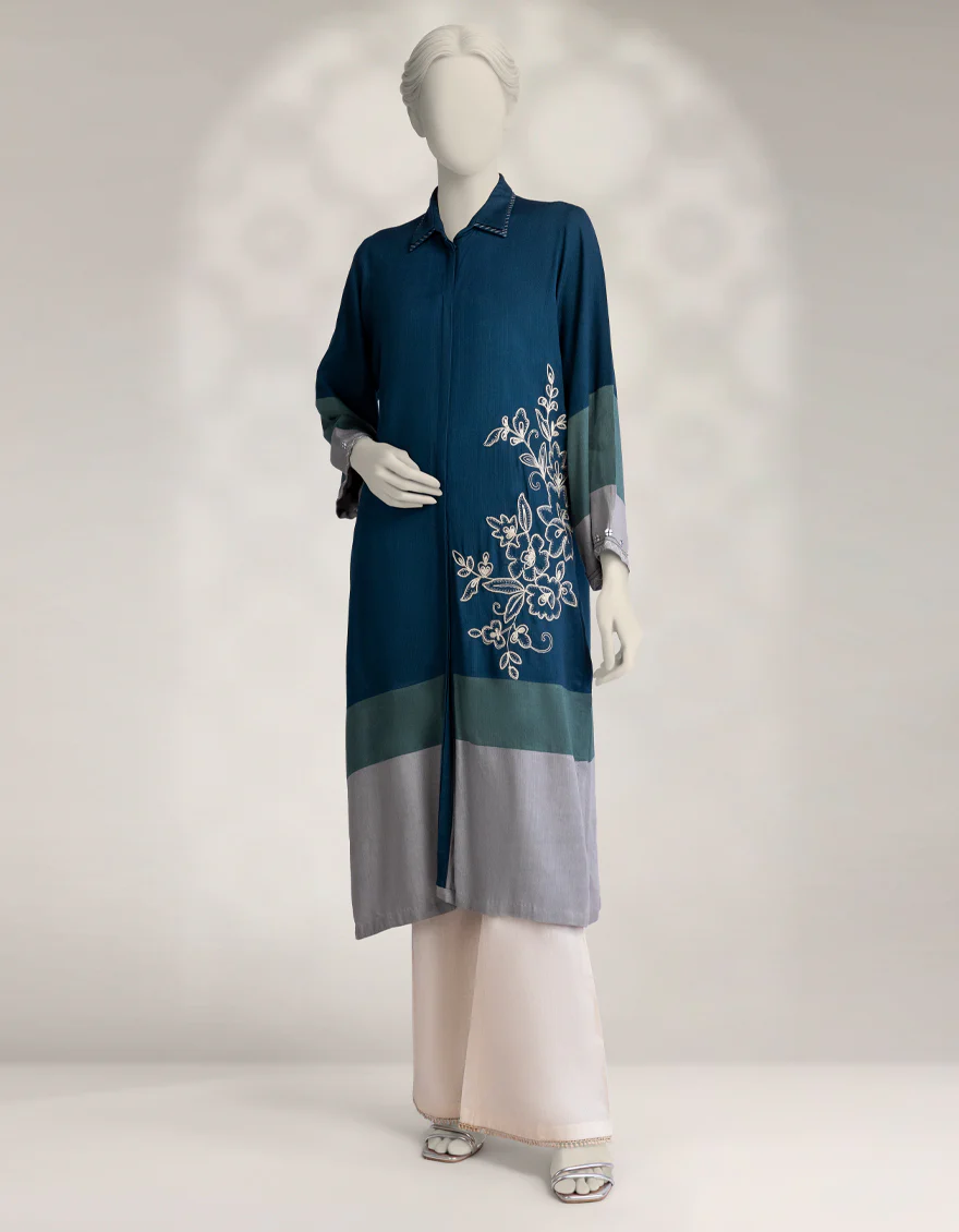 BLUE PASHMINA KURTI | JJLK-W-JSS-25-565 FB/VIBRANT BANDS-04