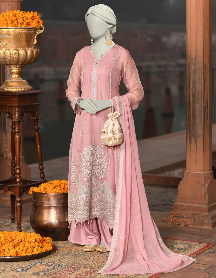 LILAC ORGANZA 3PC UNSTITCHED | JJLS-S-JFU-25-705 FB/FALAK-05