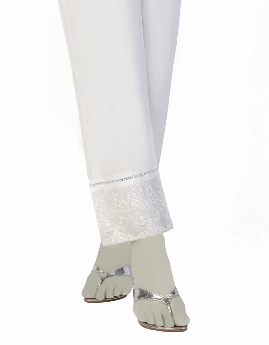 WHITE LAWN TROUSERS | JJLT-S-25-8032-A FB/EMB-T-01 - Image 2