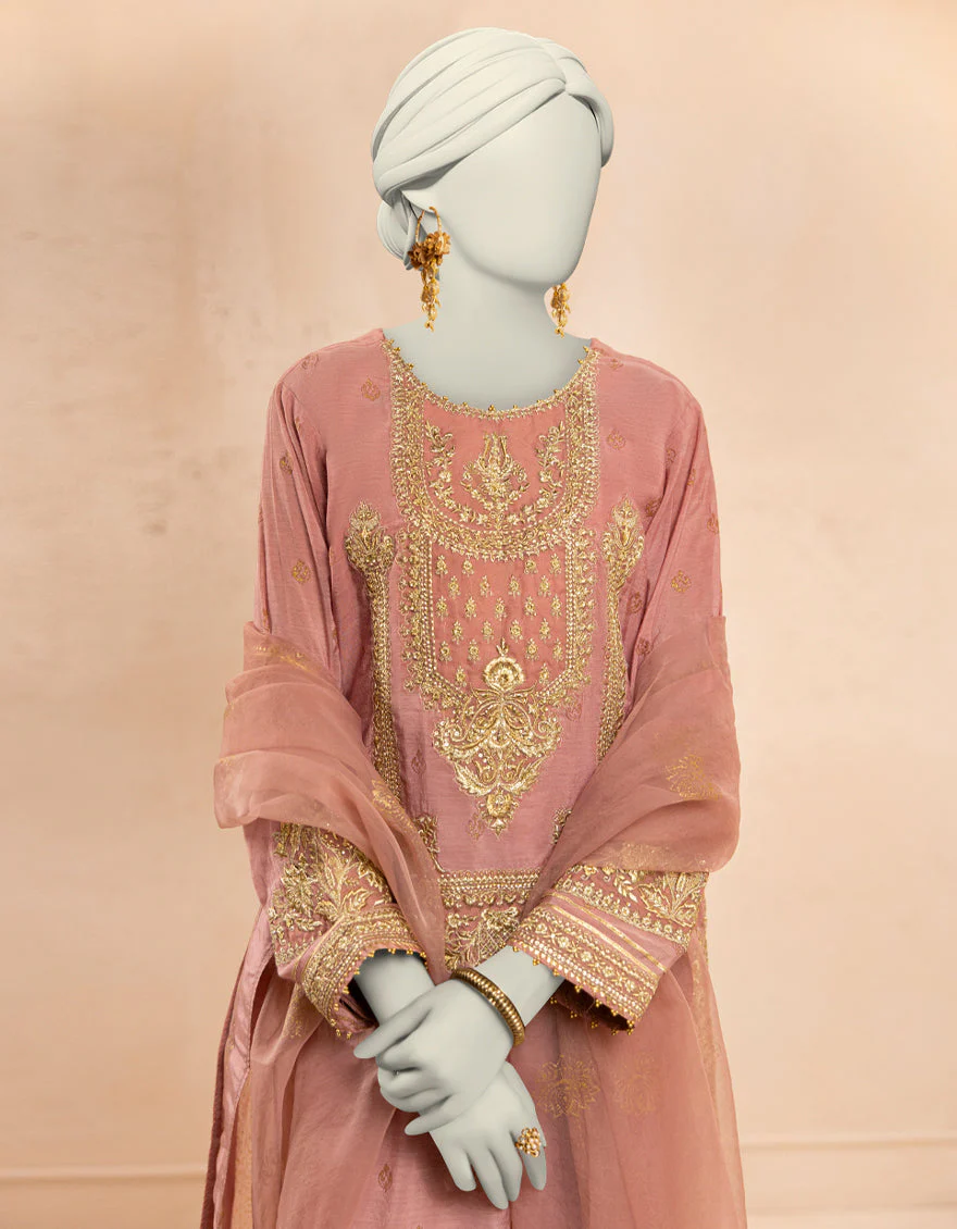 PINK PAPER COTTON 3PC STITCHED | JJPW-S-JPS-25-3927 FB/DANEEN-03 - Image 2