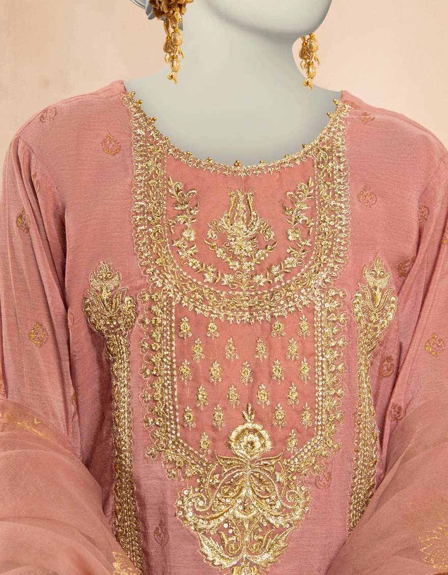 PINK PAPER COTTON 3PC STITCHED | JJPW-S-JPS-25-3927 FB/DANEEN-03 - Image 4