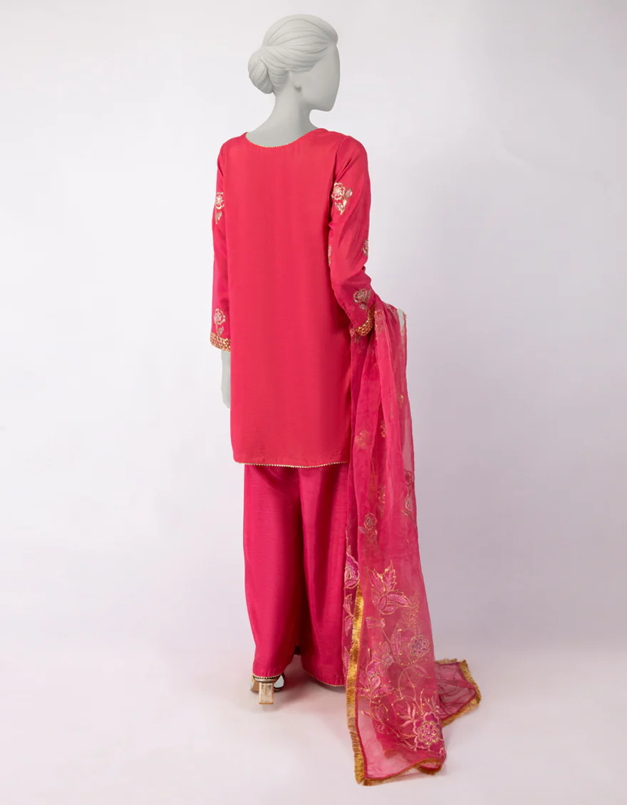 PINK PAPER COTTON 3PC STITCHED | JJPW-W-JPS-25-3946 FB/DANEEN-03 - Image 3