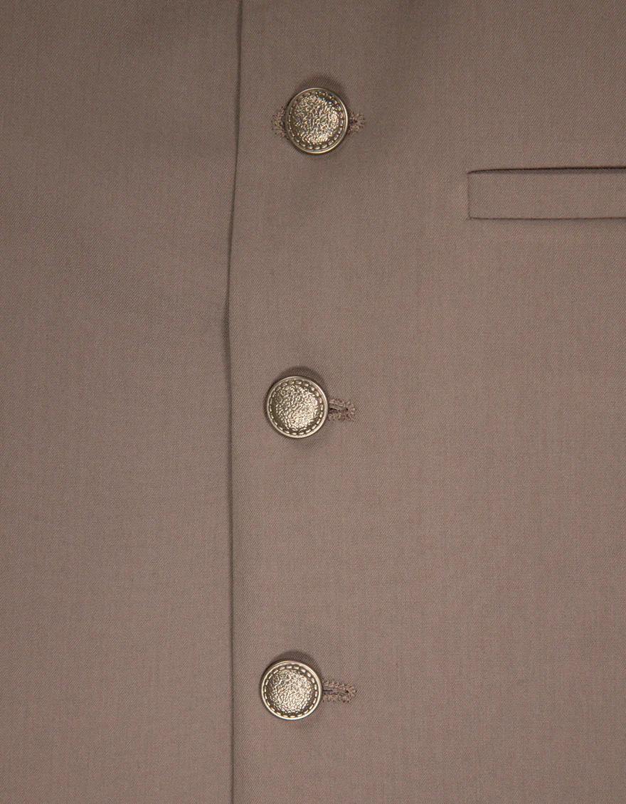 STONE GREY BLENDED WAISTCOAT | JJVC-A-48331/S25/JJ10484-PN - Image 3
