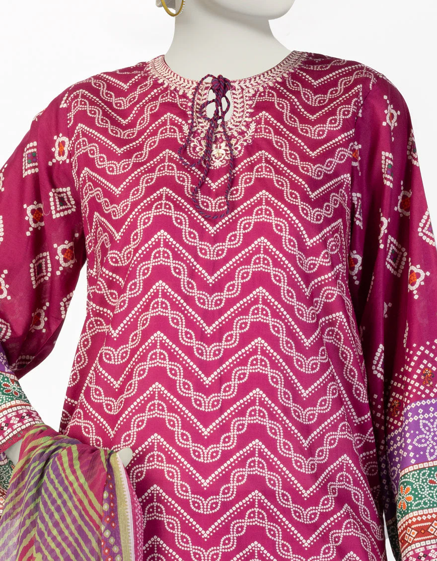 PURPLE LAWN 3PC STITCHED | JLAWN-S-25-078/S CHUNRI-6 - Image 3