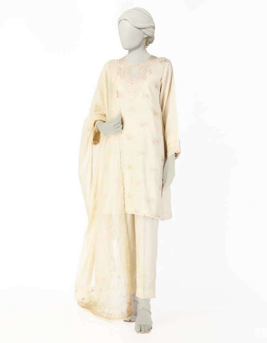 BEIGE COTTON SILK 3PC STITCHED | JLAWN-S-25-090/S GRACEFUL GLAMOUR-02