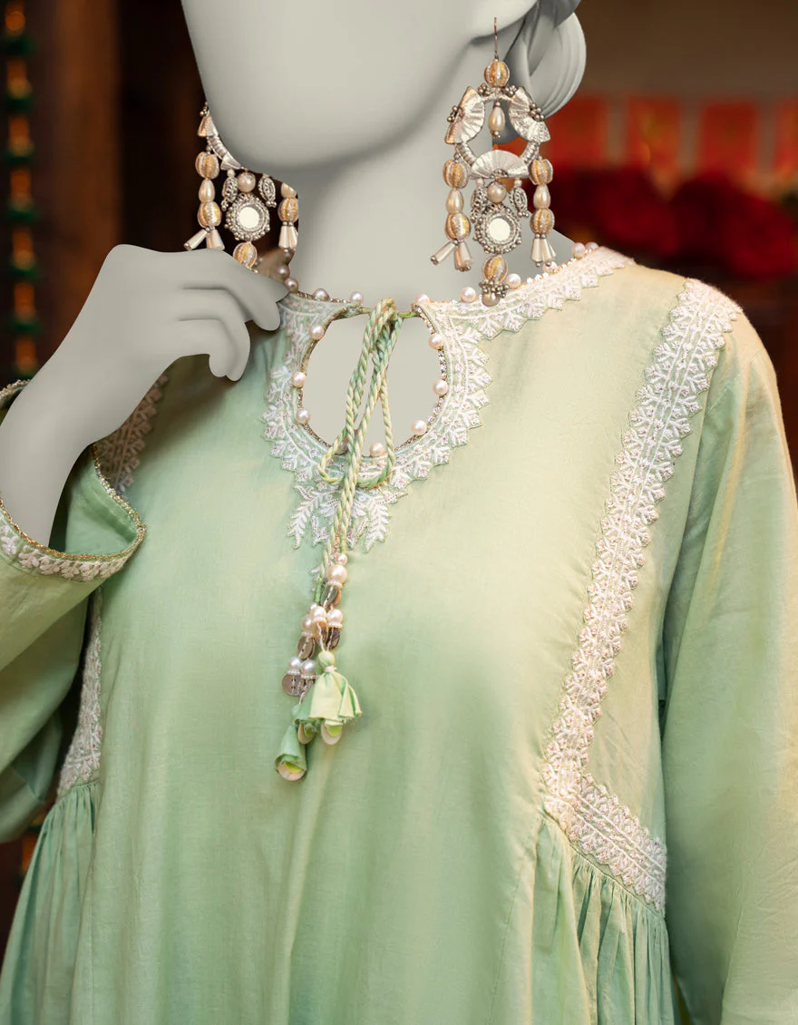 GREEN LAWN 3PC STITCHED | JLAWN-S-25-095/S LUCKNOW LUXE-3 - Image 2