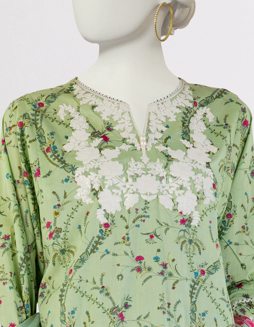 GREEN LAWN 3PC STITCHED | JLAWN-S-25-105/S SHAHJAHAN-01 - Image 3