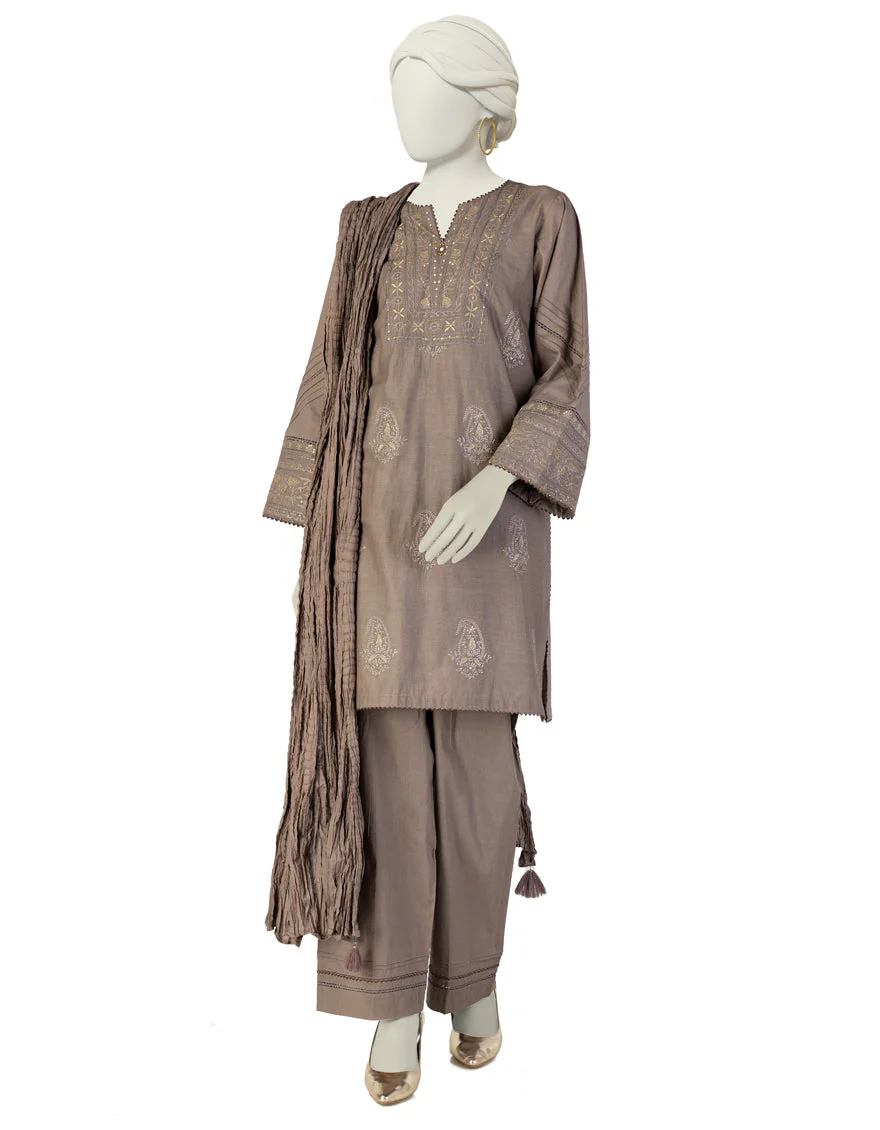 GREY LAWN 3PC STITCHED | JLAWN-S-25-135/S CHICKEN KARI-3