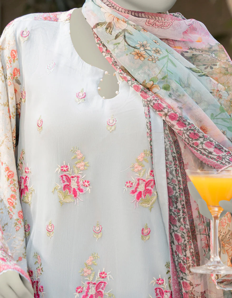 BLUE MAPLE SILK 3PC STITCHED | JLAWN-S-25-152/S PASTEL HUES-07 - Image 3