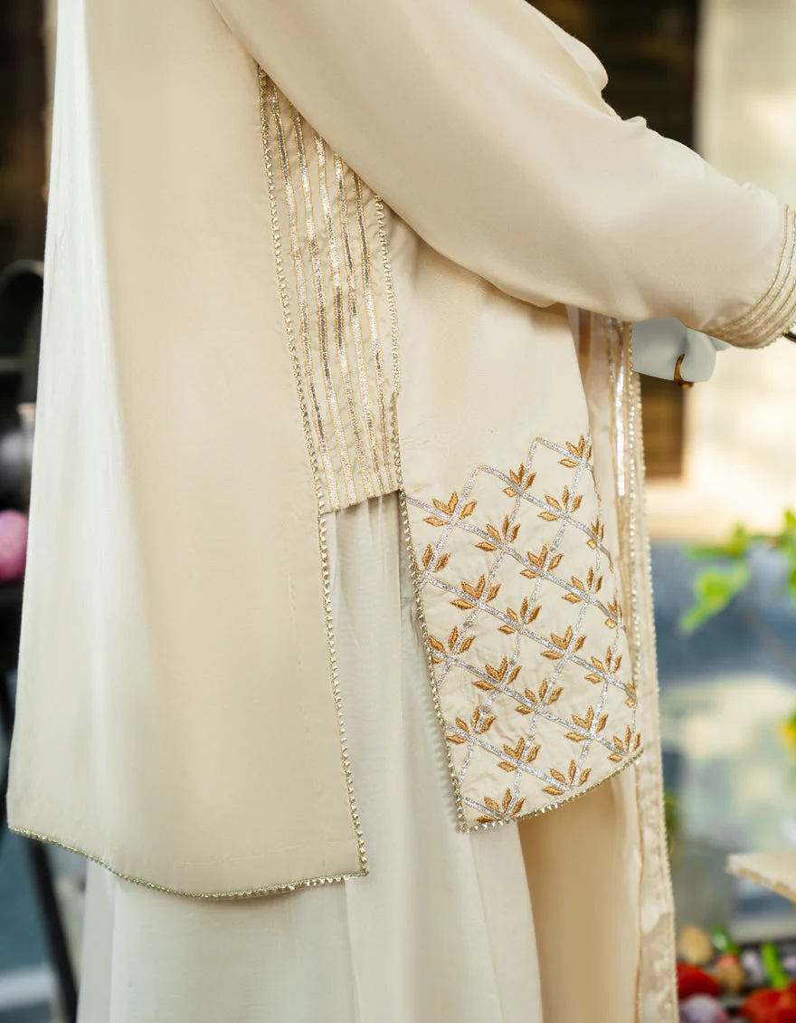 BEIGE SILK 3PC STITCHED | JLAWN-S-25-182/S GOTTA VINTAGE-01 - Image 4