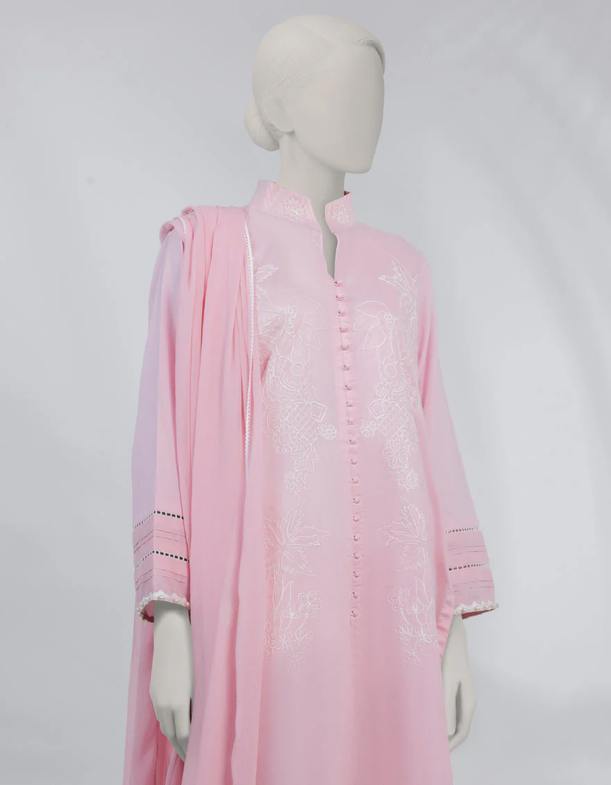 PINK LAWN 3PC STITCHED | JLAWN-S-25-199/S CHAR BAGH-02 - Image 3