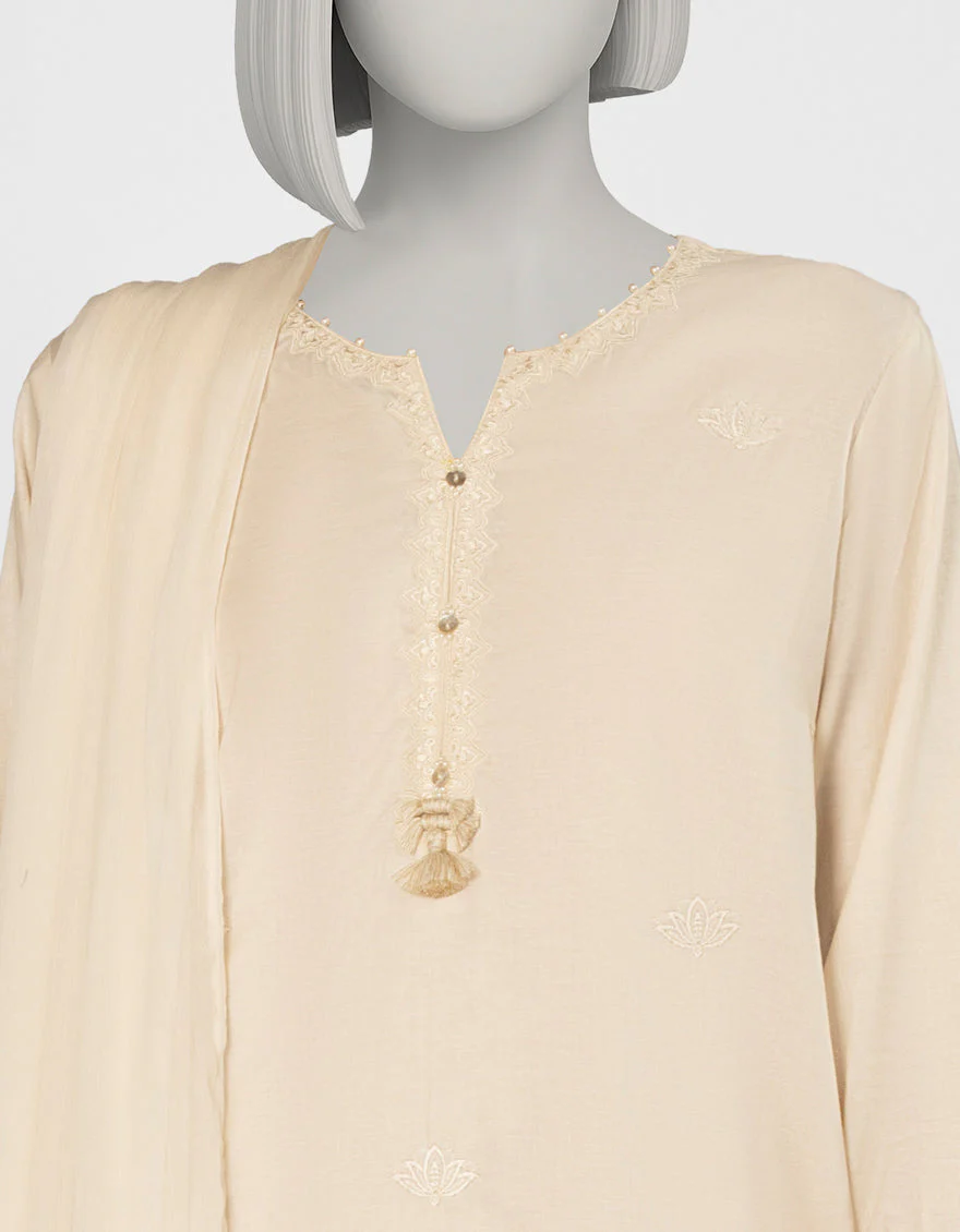 BEIGE LIMINAL 3PC STITCHED | JLAWN-S-25-255/S LIMITED EDITION-02 - Image 3