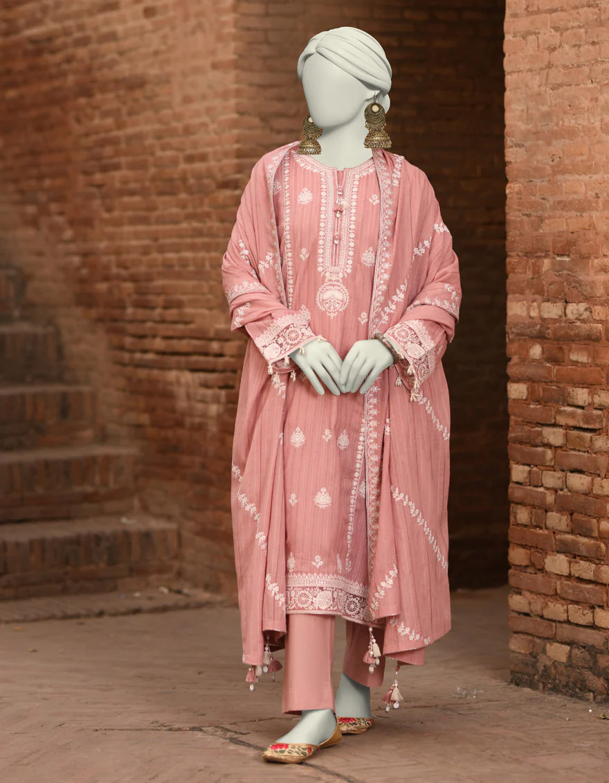 PEACH DORIA 3PC UNSTITCHED | JLAWN-S-25-3183 GRANDIOUS-03