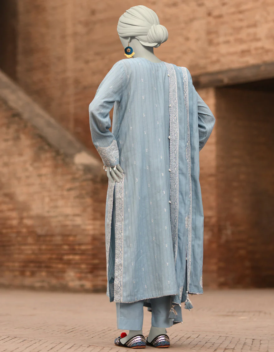 BLUE DORIA 3PC UNSTITCHED | JLAWN-S-25-3185 GRANDIOUS-05 - Image 2