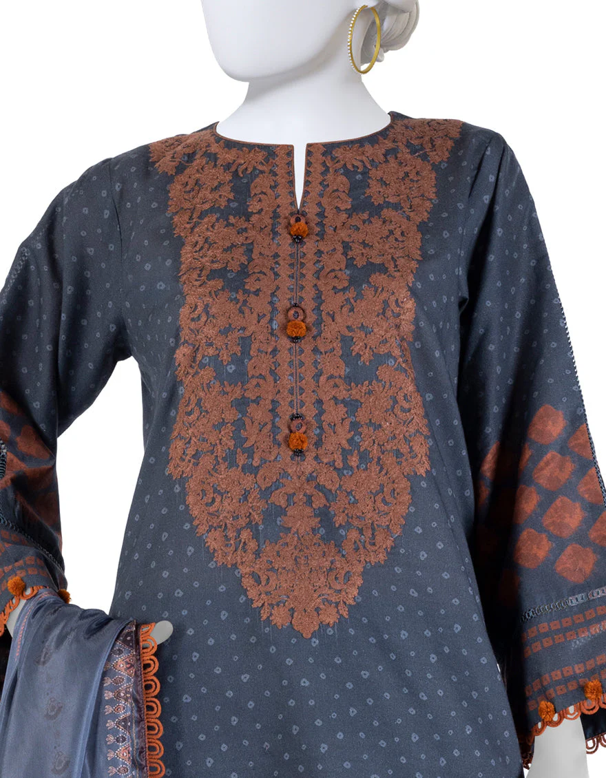 MULTICOLOR LAWN 3PC UNSTITCHED | JLAWN-S-25-3258 ETHNIC CRAFT-6 - Image 3