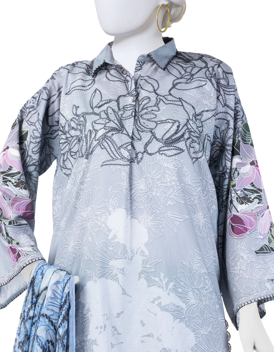MULTICOLOR LAWN 3PC UNSTITCHED | JLAWN-S-25-3271 KANTHA KAHANI-7 - Image 3