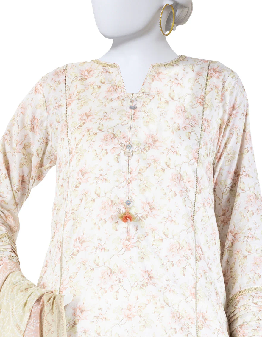 MULTICOLOR LAWN 3PC UNSTITCHED | JLAWN-S-25-3275 FLORAL CHUNDRI-3 - Image 3