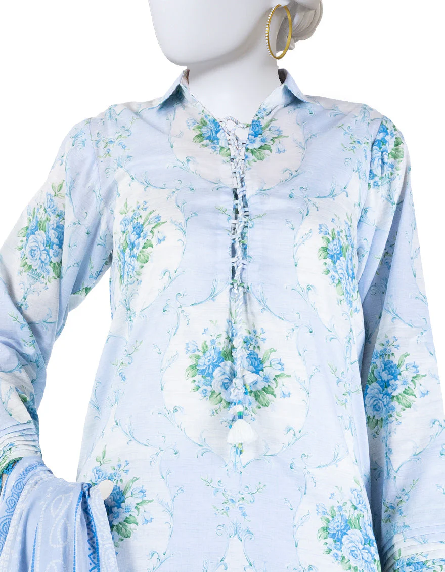 MULTICOLOR LAWN 3PC UNSTITCHED | JLAWN-S-25-3276 FLORAL CHUNDRI-4 - Image 3