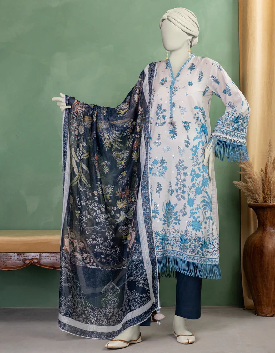 MULTICOLOR LAWN 3PC UNSTITCHED | JLAWN-S-25-3368 SHIKARGAH PAISELY-6