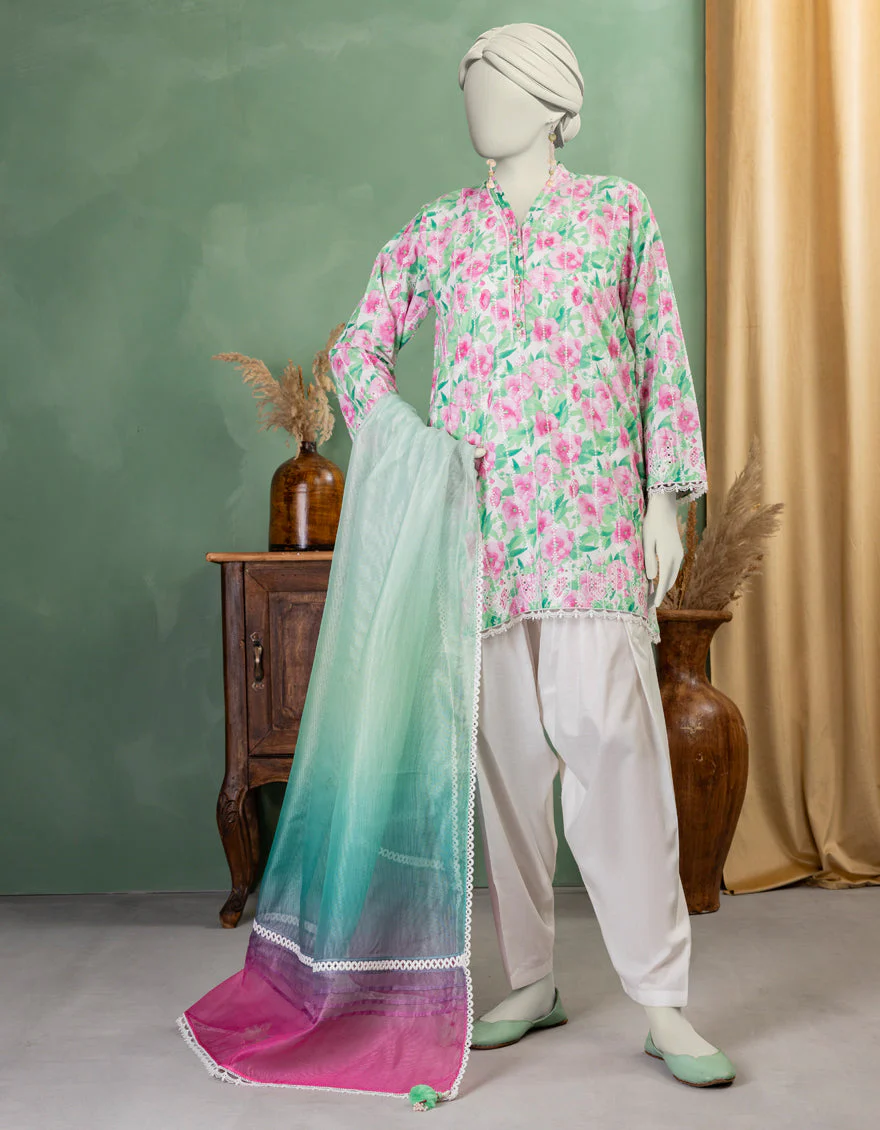 MULTICOLOR LAWN 3PC UNSTITCHED | JLAWN-S-25-3373 LUXURY SCHIFFLI-3